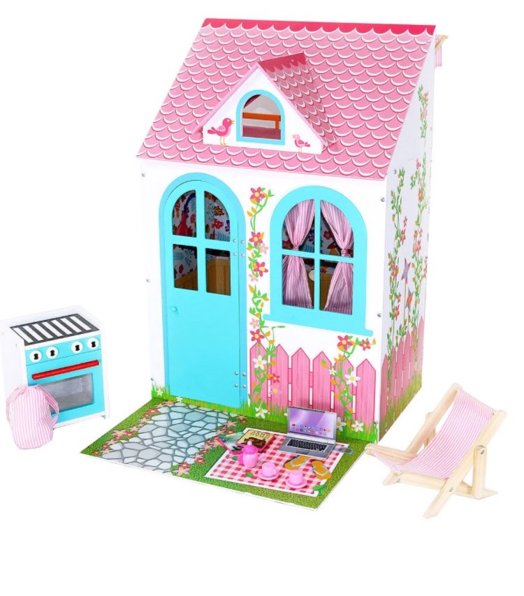 PennilessCaucasianRubbish American Doll Adventures Wooden Doll House