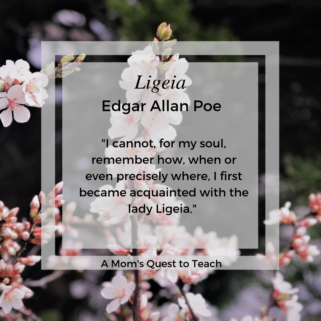 A Mom's Quest to Teach Setting the Mood with Edgar Allan Poe