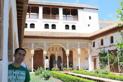Acequia courtyard of El Generalife in Granada