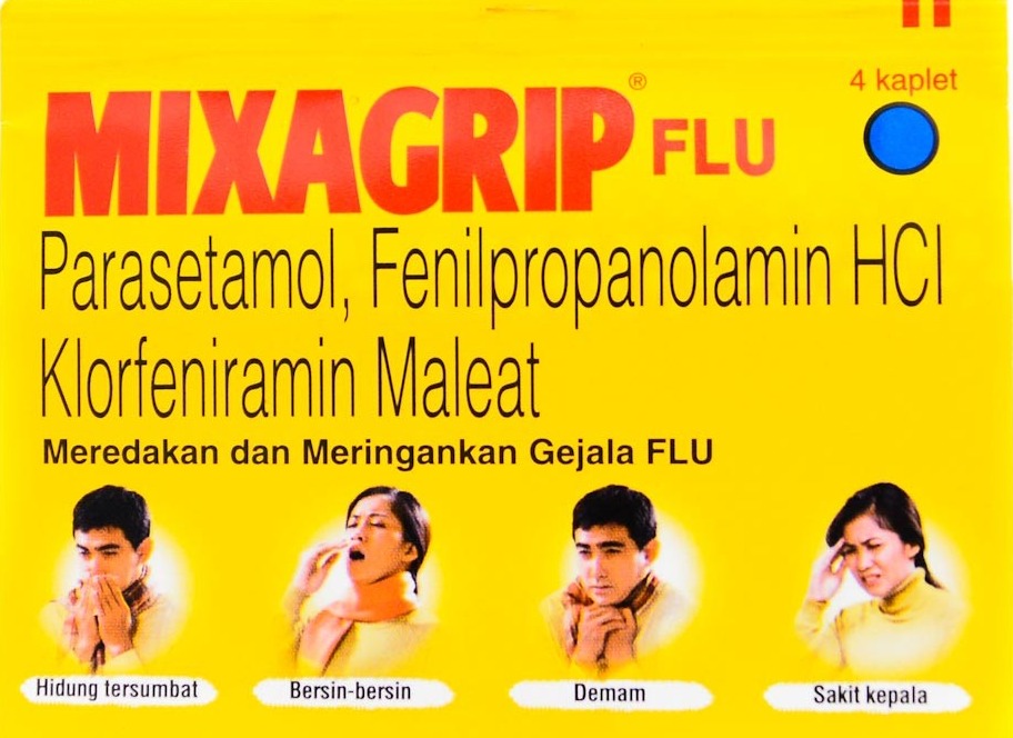 15 Efek Samping dan Kandungan dari Mixagrip Flu  Obat Sakit