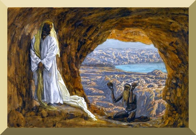 "Jesus Tempted in the Wilderness" -- by James Tissot