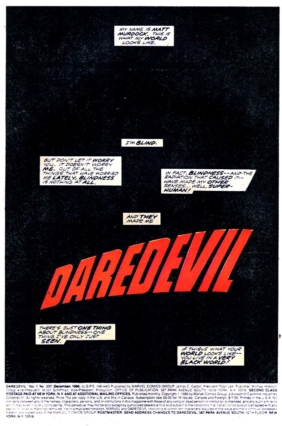 Daredevil (1964) 237 Page 1