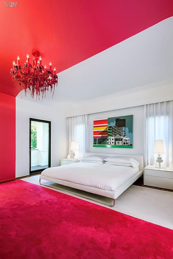 decorar pared con pintura color rosa fucsia