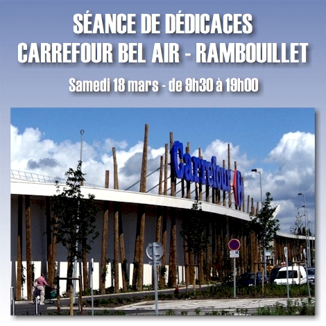 Gilles MILOVACÉRI 18 mars, dédicaces à Carrefour Bel Air de Rambouillet