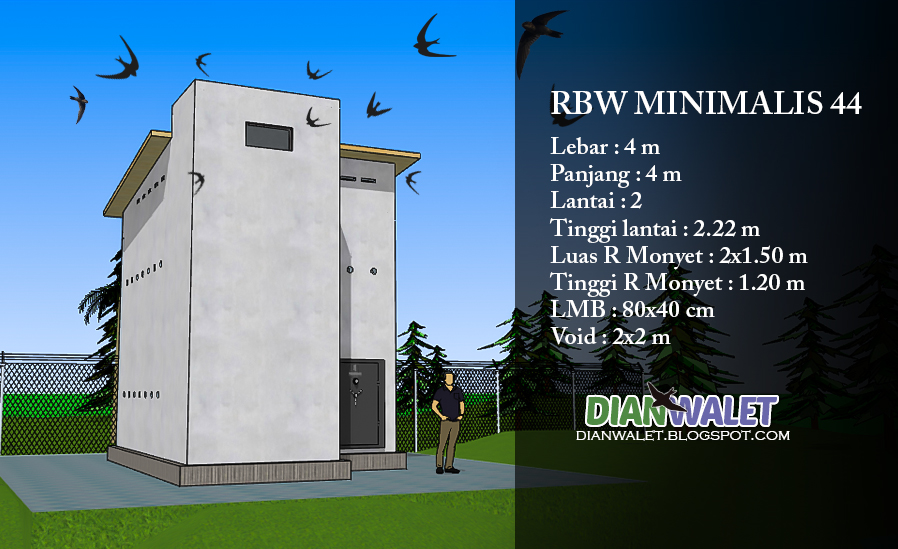 11 INFO DESAIN RUMAH WALET UKURAN 4X4 PSD CDR AUTOCAD Rumah