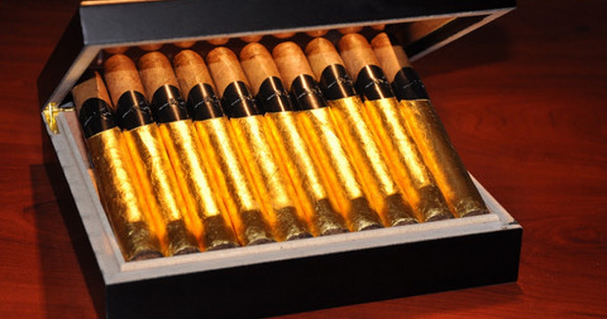 Passion For Luxury ROLLED GOLD CIGARS MADE WITH BOURBON AND GOLD