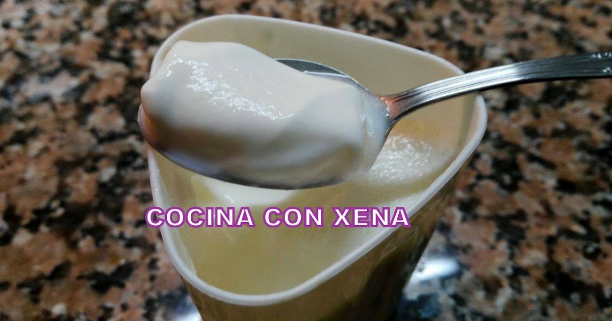 COCINA CON XENA YOGUR CON LECHE DESNATADA TIPO GRIEGO