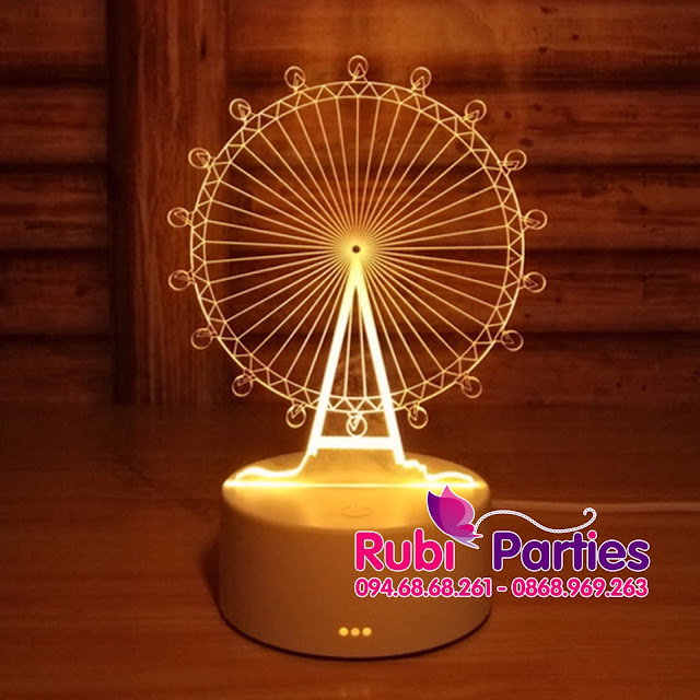 Đèn LED 3D Hình đu quay (719) Den LED 3D Hinh du quay (719)