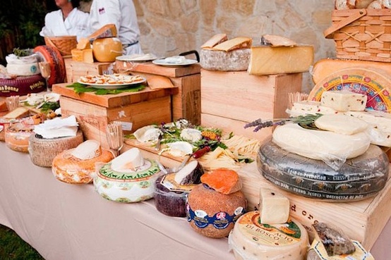 ways to serve and include cheese in your wedding by oh lovely day
