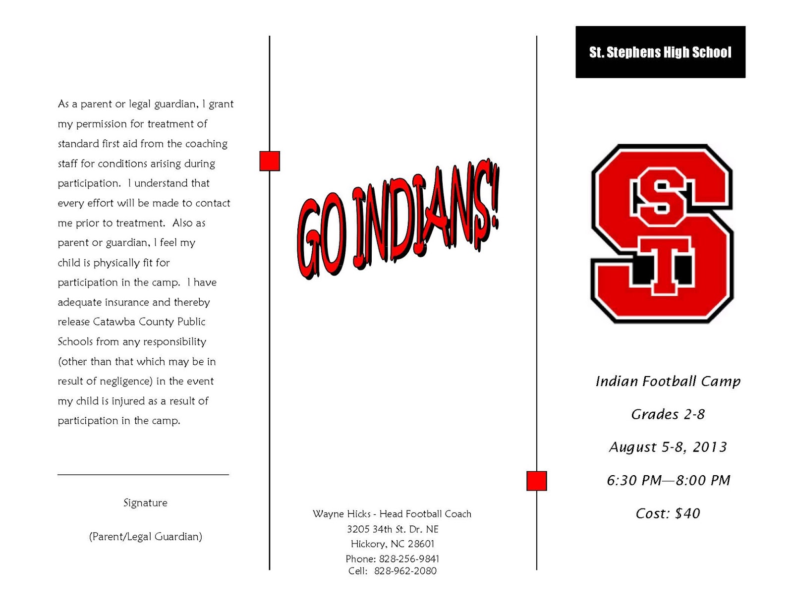 St Stephens High School Football Schedule St Stephens High School Football Schedule