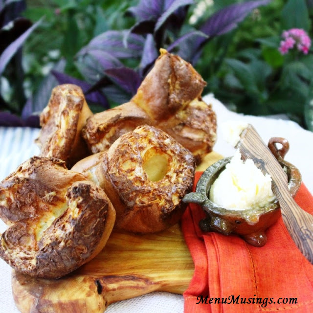 Menu Musings of a Modern American Mom Black Pepper and Gruyere Popovers