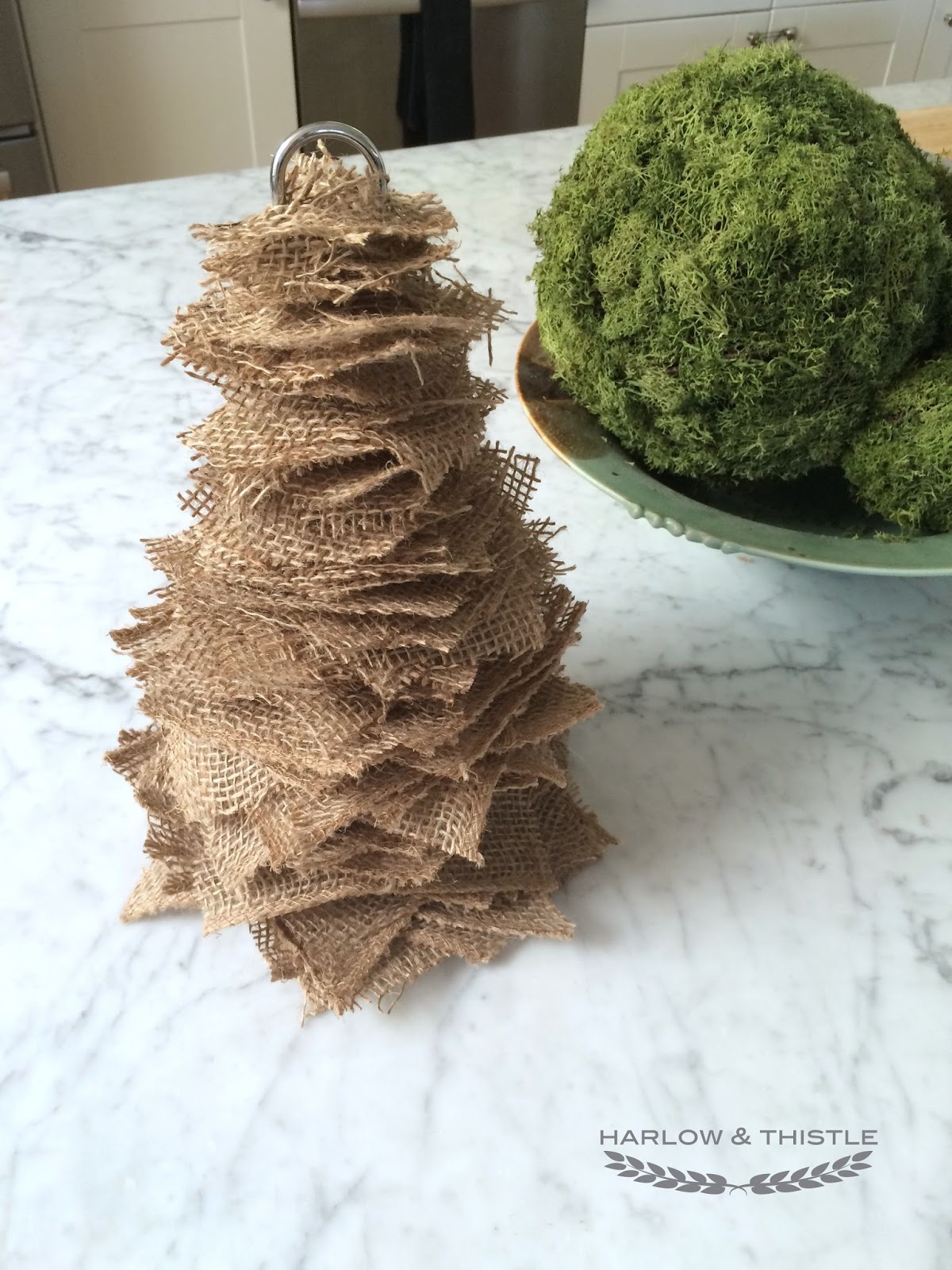 DIY Burlap Christmas Tree Harlow & Thistle