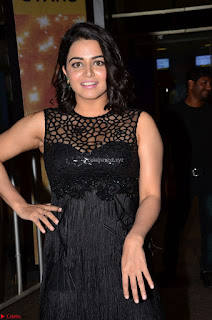 Wamiqa Gabbi in a sleeveless Black Designer Transparent Gown at 64th Jio Filmfare Awards South ~  Exclusive 006