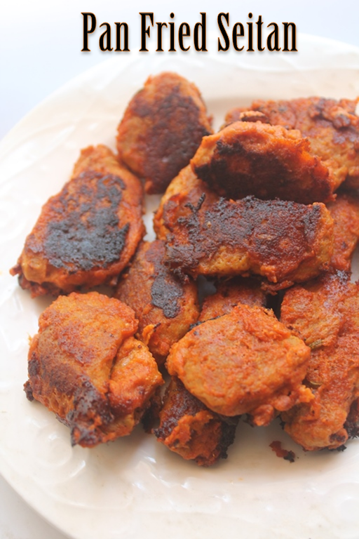 Pan Fried Seitan Recipe Vegetarian Wheat Meat Recipe Yummy Tummy