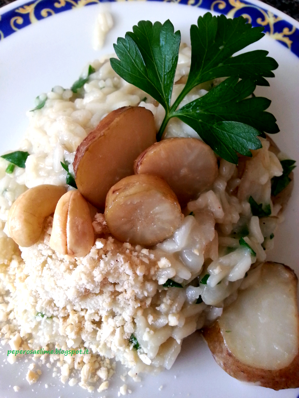 Risotto con topinambur