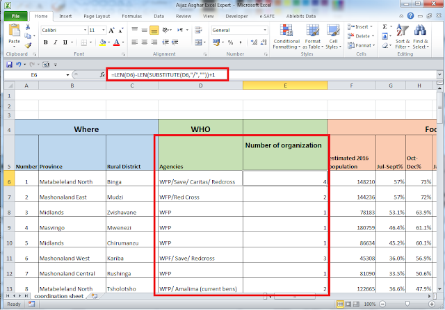 Shahzad Asghar Arain Excel Count Specific Character In A Cell
