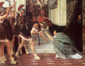 Lawrence Alma-Tadema's 1867 painting shows Claudius pleading for his life with the Praetorian Guard