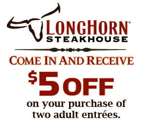 Free Printable Coupons: Longhorn Steakhouse Coupons