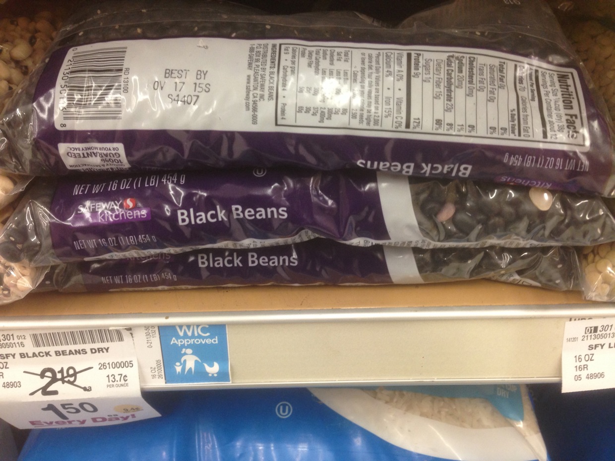 Healthy Grocery Black Beans, Dry, 1 lb, Safeway Kitchens Safeway