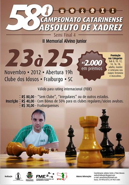 Federação Catarinense de Xadrez - FCX - (Novidades) - II Campeonato  Brasileiro de Triatlon Chess