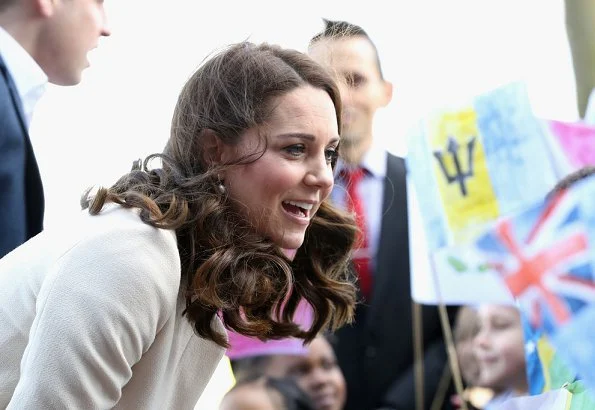 Kate Middleton wore Hobbs London Rosie top and she wore Goat Redgrave Coat