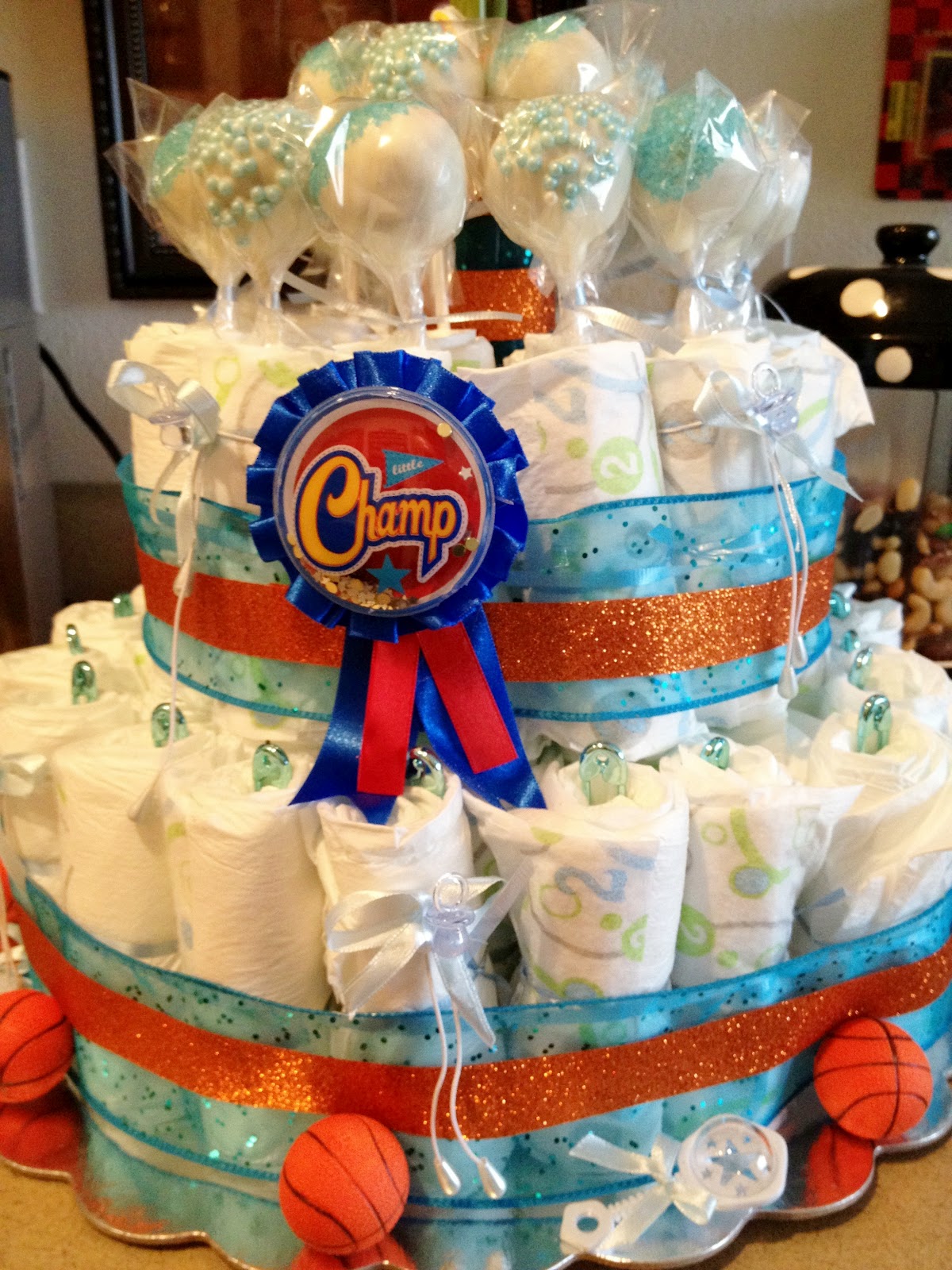 Hero Cake Pops Baby Boy Cake Pop Diaper Cake