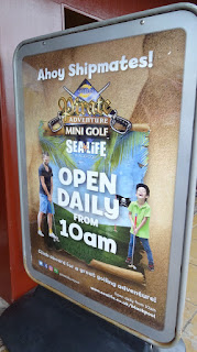 Merlin Pirate Aventure Mini Golf at the Sea Life Centre in Blackpool