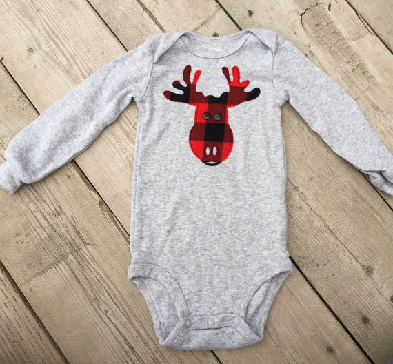 Not Just Another Southern Gal Cute Christmas Red Plaid Moose