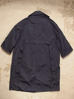 TOUJOURS "Oversized Wide Sleeve Wrap Coat in Navy High Count Pe/Silk Cloth"