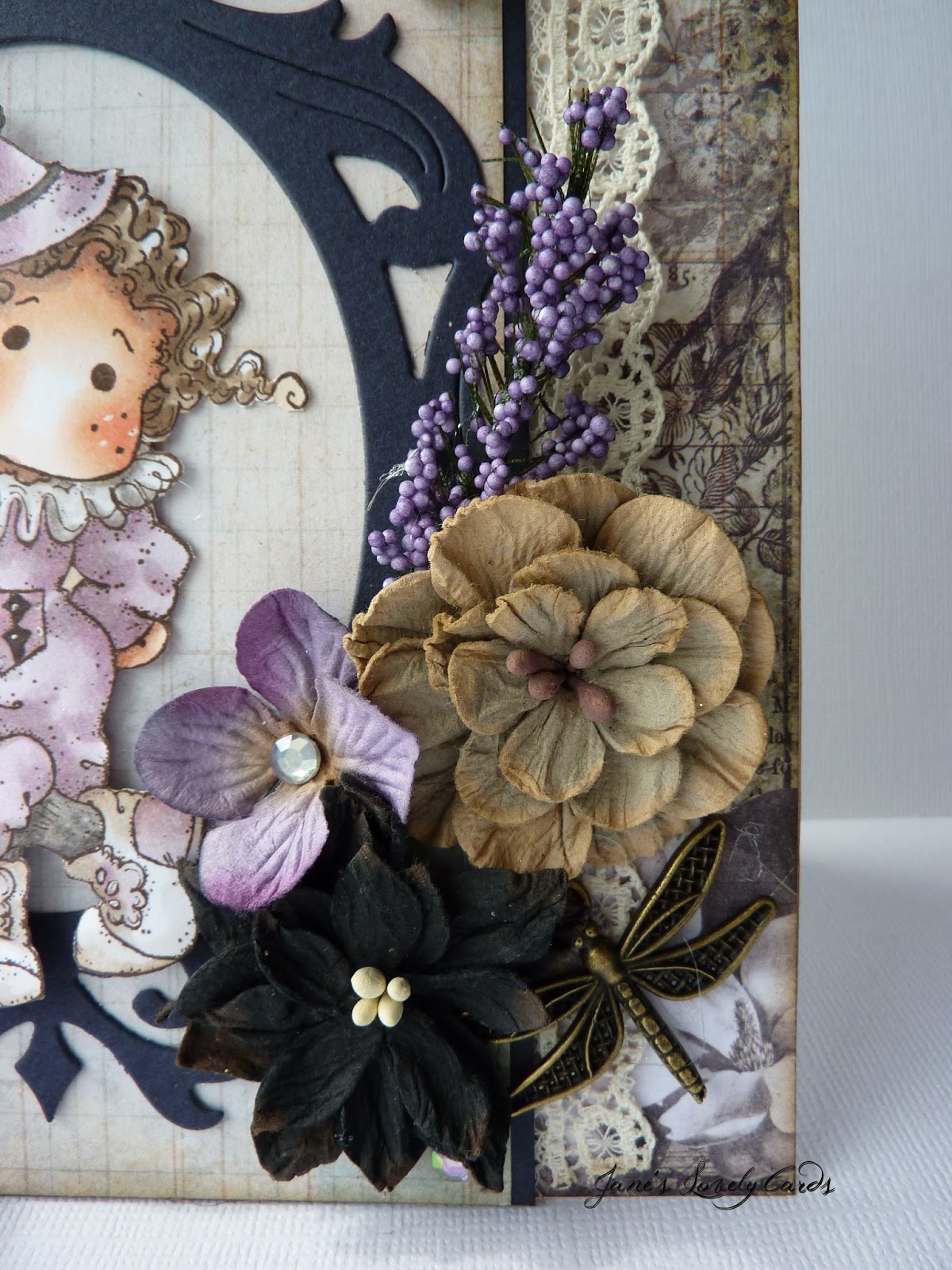 Jane's Lovely Cards Magnolia Down Under Challenge DT Bling it Baby!