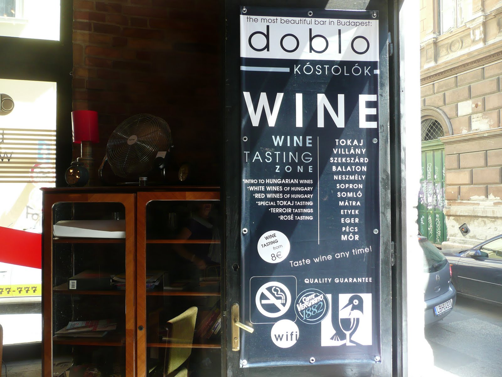 schillerwine Doblo Wine Bar in Budapest, Hungary