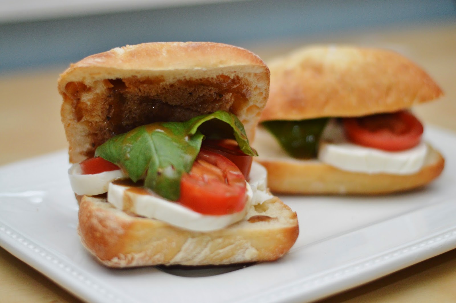 The Art of Comfort Baking Caprese Sandwich with Balsamic Vinaigrette