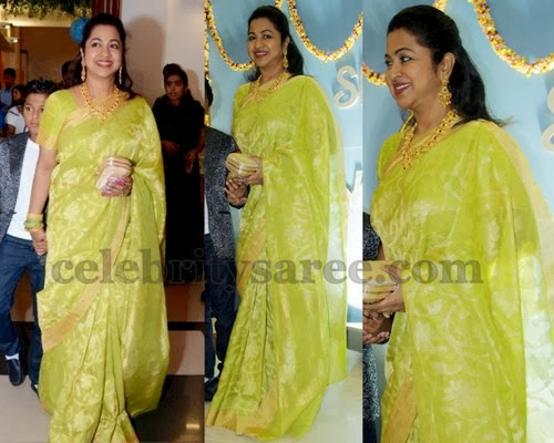 Radhika in Tissue Uppada Saree - Saree Blouse Patterns
