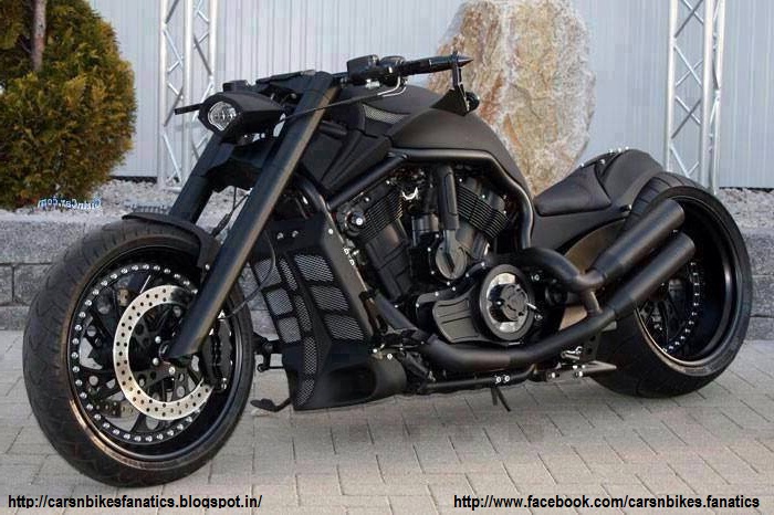 Car Bike Fanatics Custom Harley Davidson Chopper 