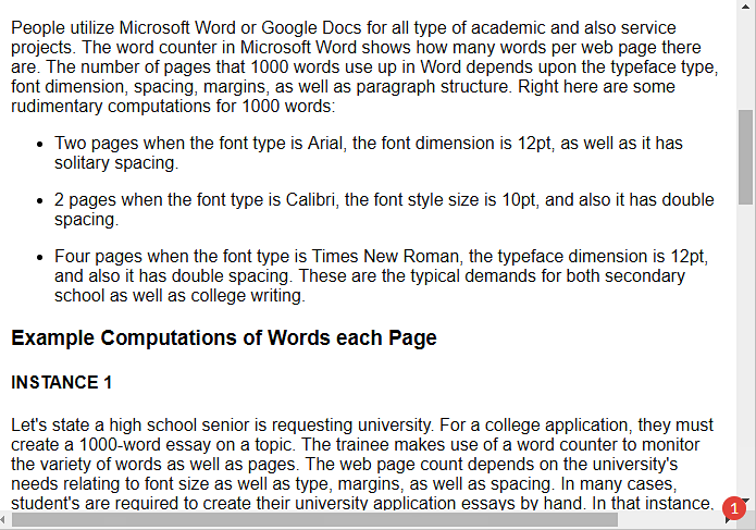 double spaced words per page