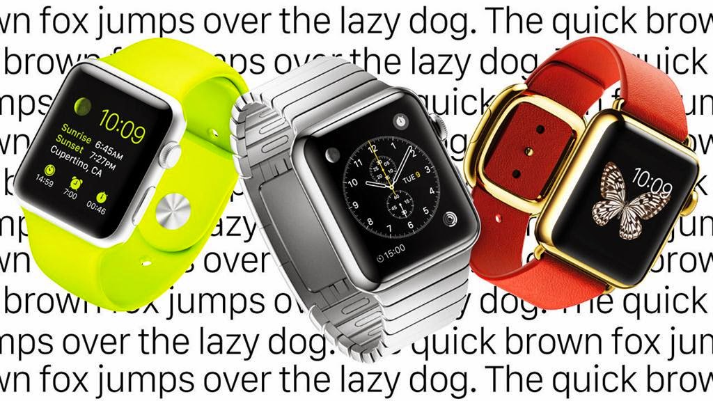 San Francisco Font untuk Apple Watch Orkha Creative