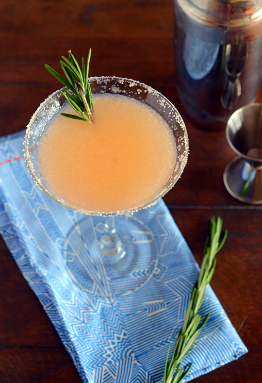 In Good Taste Happy Hour Rosemary Salty Dog
