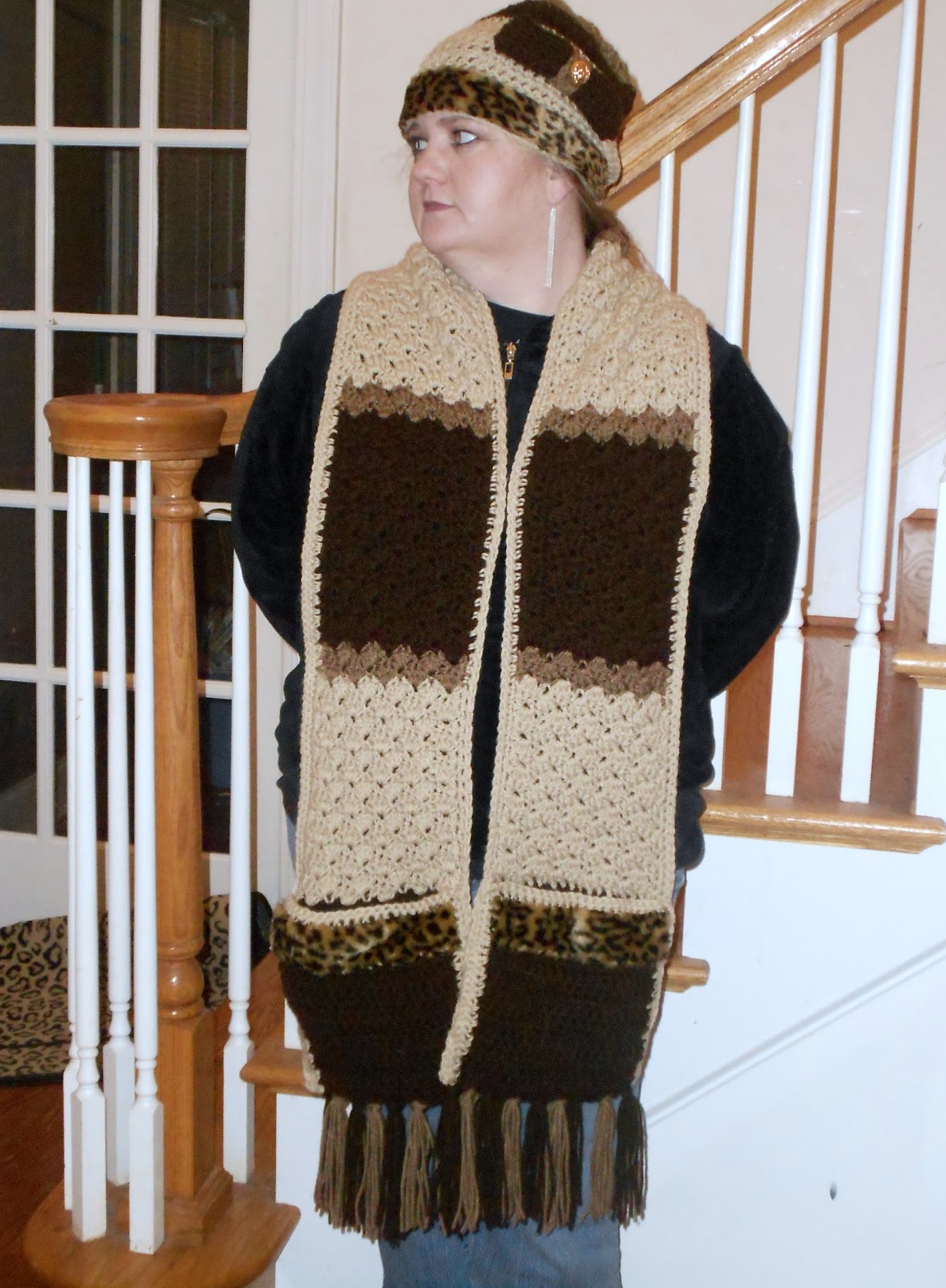 Crochet Crazy Stitchin & Sippin Free Crochet Pattern Leopard Print