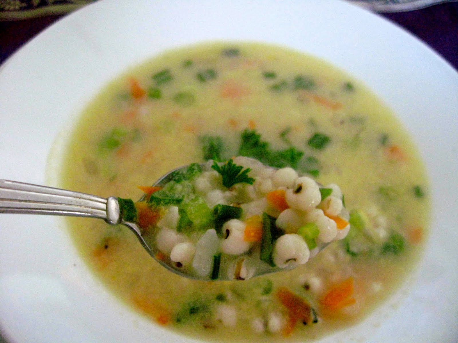 Суп перловый с курицей