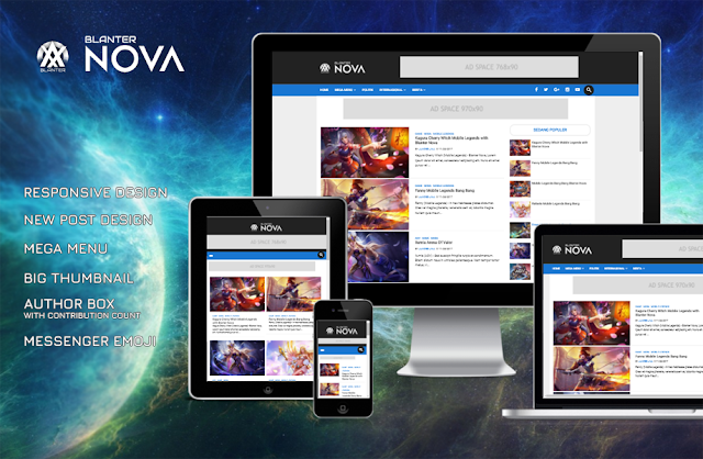 Blanter Nova Responsive Blogger Template