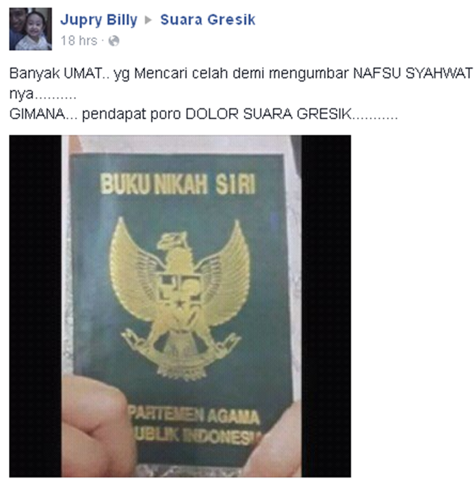 Diskusi Nikah Siri Dan Poligami Catatan Afandi Kusuma