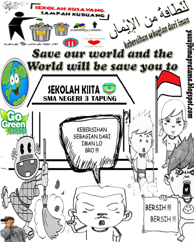 Desain Poster Tentang Lingkungan Sekolah
