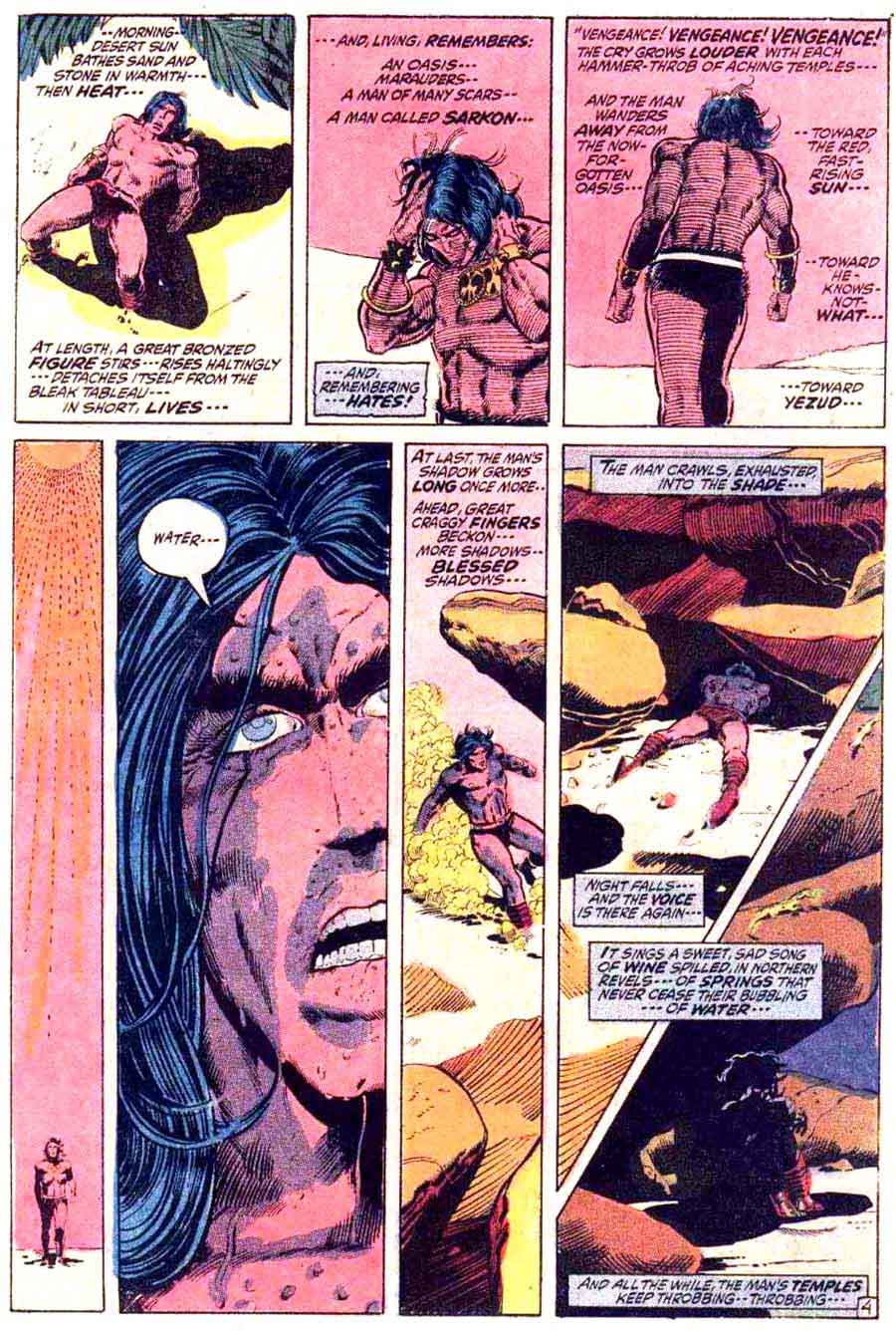 Conan the Barbarian v1 #13 marvel comic book page art by Barry Windsor Smith