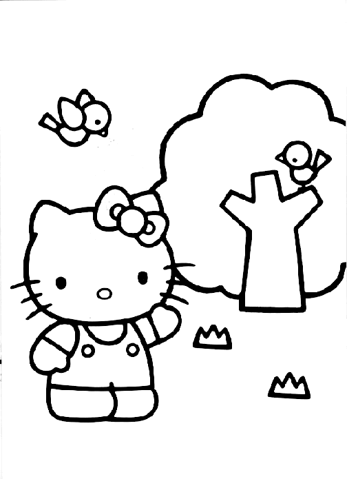 smart hello kitty coloring pages - photo #14