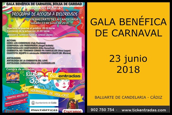 GALA BENÉFICA DE CARNAVAL - PROGRAMA DE ACOGIDA A BIELLORRUSOS GALA BENÉFICA DE CARNAVAL - PROGRAMA DE ACOGIDA A BIELLORRUSOS