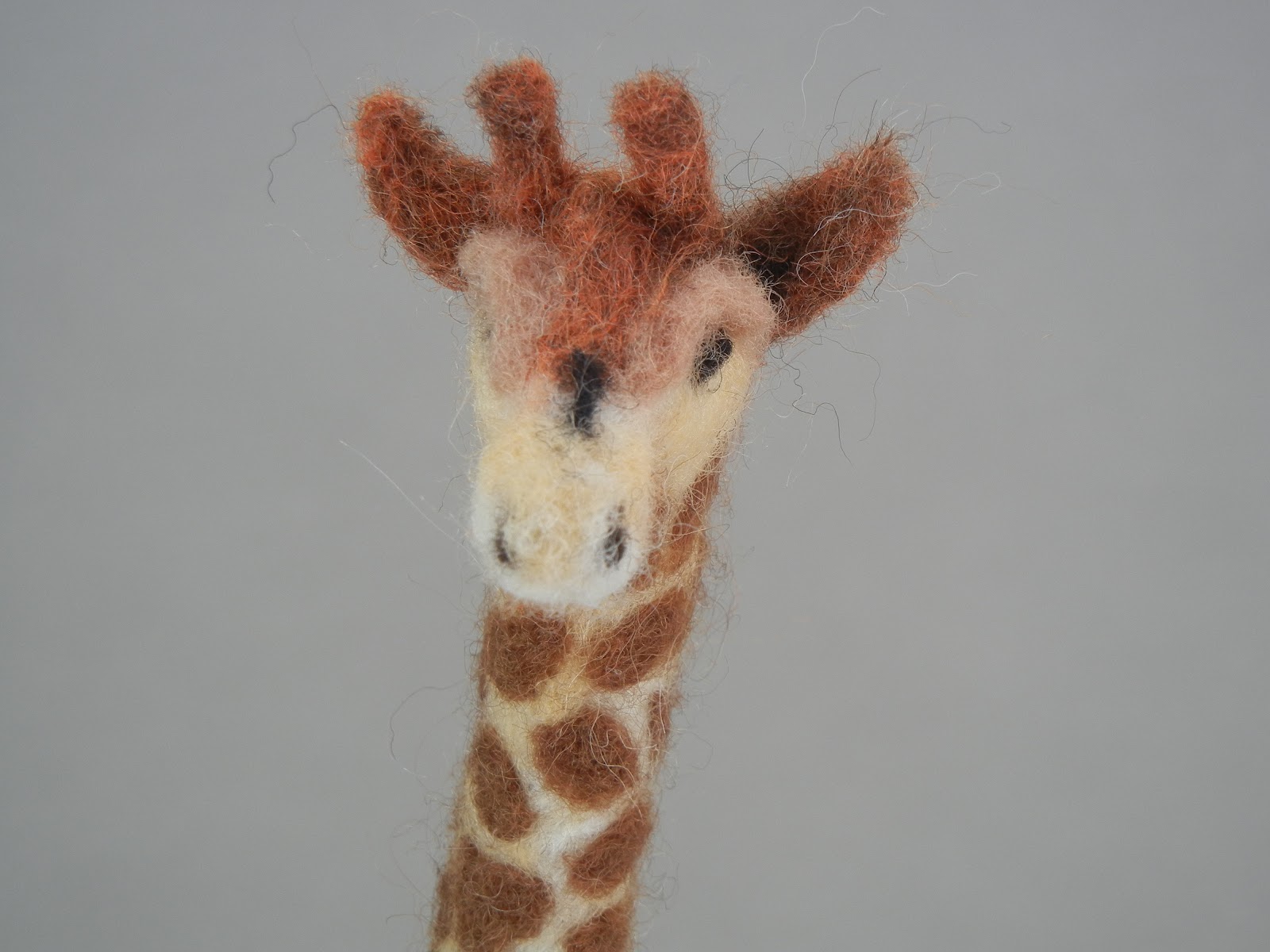 Figures & Fibers Needle Felted Giraffe