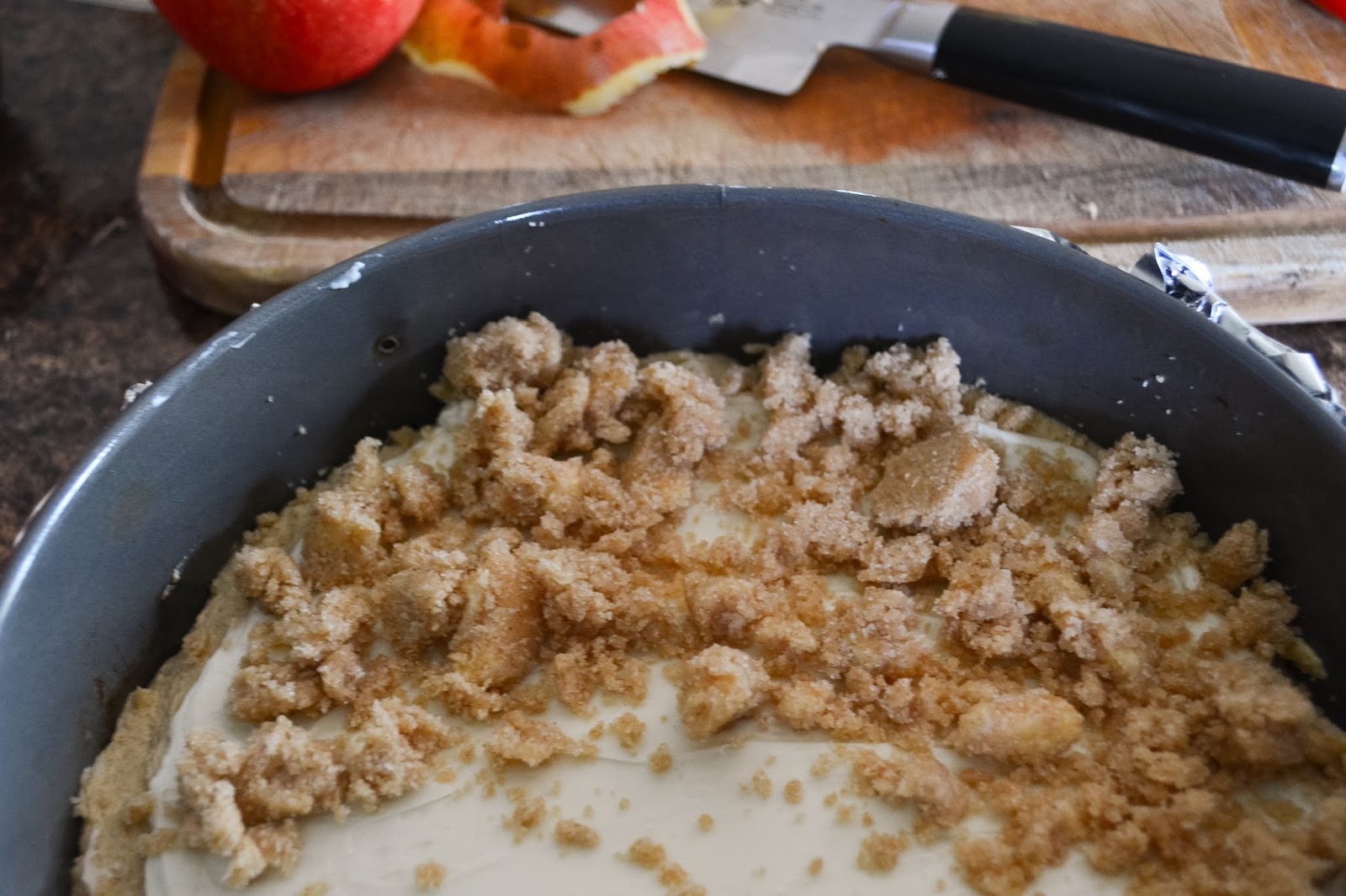 Cast Iron Stew Apple Cream Cheese Coffee Cake