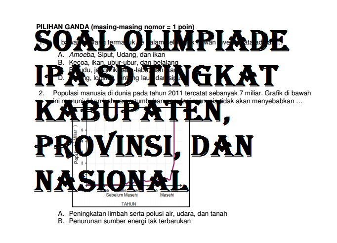 Soal Olimpiade Biologi Sma Tingkat Provinsi Banten Soal Olimpiade Biologi Sma Tingkat Provinsi Banten