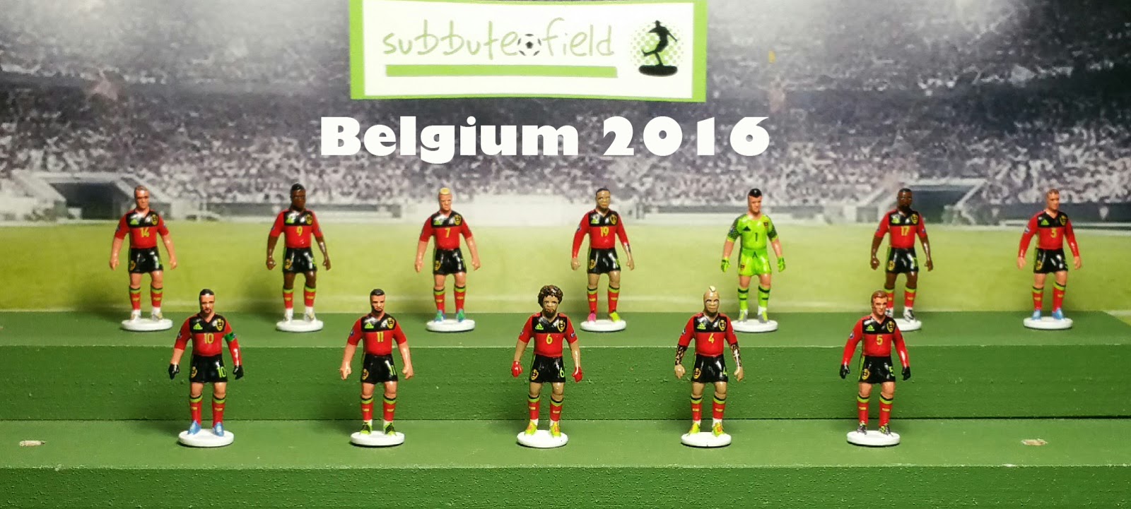 Subbuteo Field New Decal Team Belgium 201617