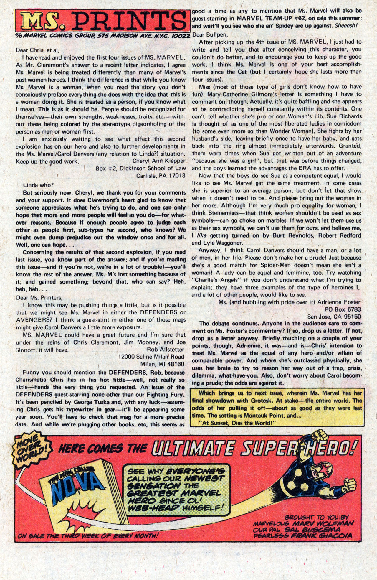 Ms. Marvel (1977) issue 7 - Page 21